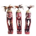Three Wise Tiki Statues