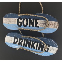Gone Drinking, Wooden Wall Hanging