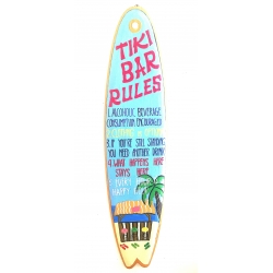 Tiki Bar Rules, Surf Board...