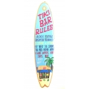 Tiki Bar Rules, Surf Board Wall Decor