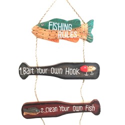 Fishing Rules Wall Decor