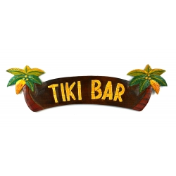 Tiki Bar, Tropical Wall Decor