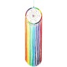 OMA Rainbow Chakra Dream Catcher Multi Color Boho Hippie Style Dreamcatcher Wall Hanging Decor Hand Crafted - 30 Long x 7" Diam"