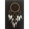OMA Dream Catcher - Hand Crafted Traditional String Natural Brown Dreamcatcher - Large Size - 9 Diameter x 30" Long (Natural)"