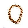 Sacred Beads, Gold Tone Rudraksha Mala