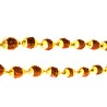 Sacred Beads, Gold Tone Rudraksha Mala